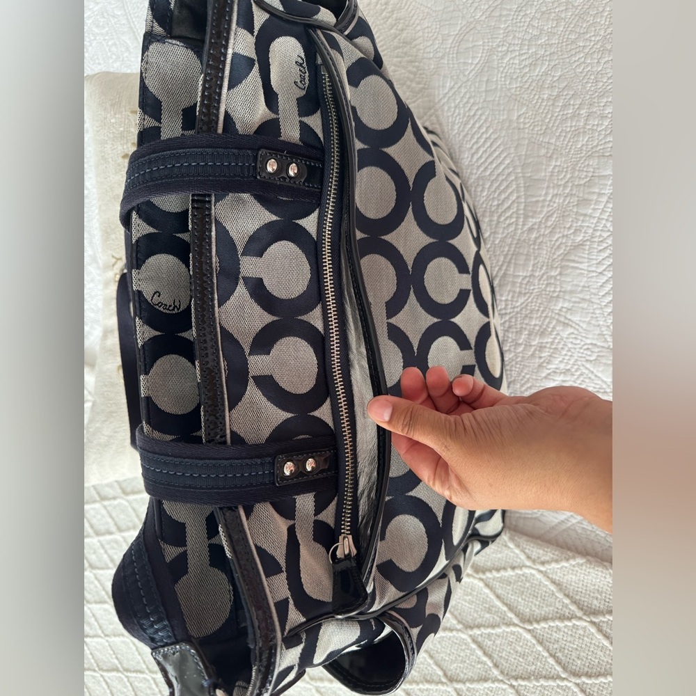 Coach Dark Blue and Gray diapers bag - Picture 7 of 16